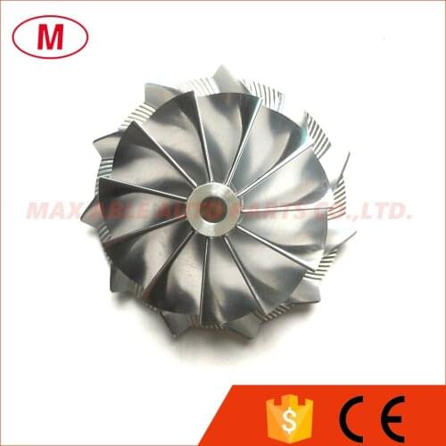 TD04HL 49189-x 19T 46.02/58.00mm 11+0 blades High Performance Turbo Billet compressor wheel/Aluminum 2618/Milling wheel