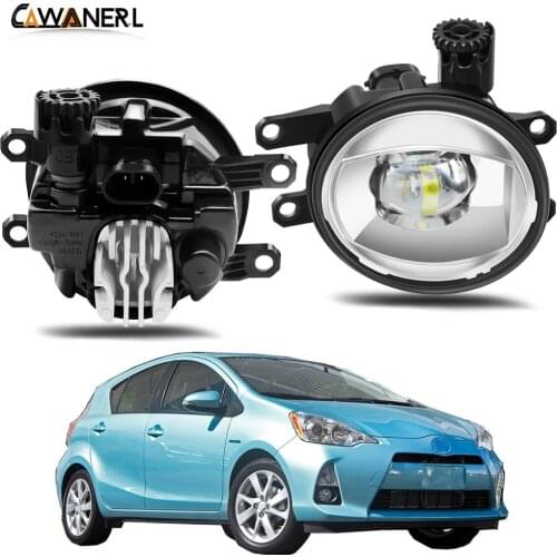 Fog Light Assembly 30W Car Right + Left Side LED Lens Fog Lamp Daytime Running Light H11 12V For Toyota Prius Plus C V 2011-2015