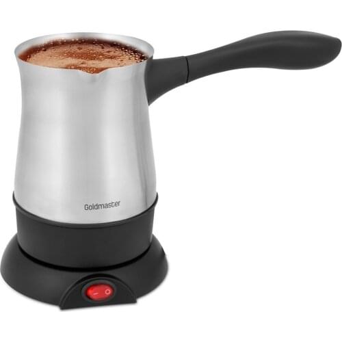 Turkish Coffee Machine Stainless Steel Pot 5 Portion Capacity 360 ° Rotation Wireless Use, Ergonomic Handle, Safety System