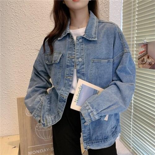 High Quality Womens Jackets Spring 2021 Oversized Jacket Women Jean Jacket Autumn Outerwear Woman Cloth Veste Femme TN2659