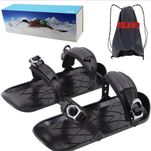 High quality second generation mini ski shoes outdoor travel portable snow skiing equipment sled skis