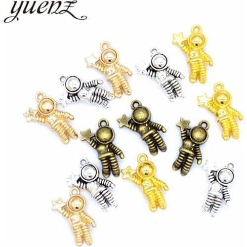 YuenZ 10pcs 2020 New Product astronaut Charms Pendant For Metal Alloy Jewelry DIY Marking 20*14mm I1120