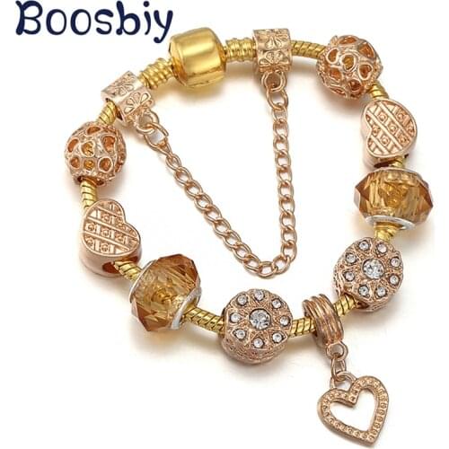 DIY Geometric Love Heart Beads Fit European Style Charm Bracelets For Women Lover Fashion Brand Jewelry Gift Special Offer