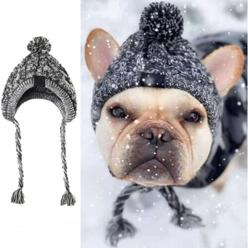 Winter Pet Hat Windproof Large Dogs Hats Cute Funny Pet Supplies French Bulldog Cap For Chihuahua Puppy Cat Hat Pet Accessories
