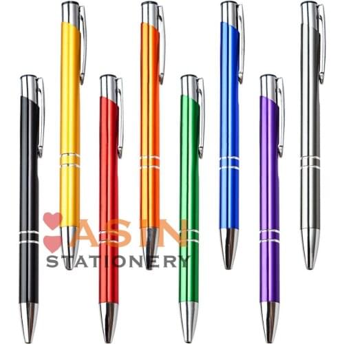 1000pcs DHL Free Shipping Wholesale Promotion Ballpoint pen metal ball pen support print logo advertising personalized metal pen