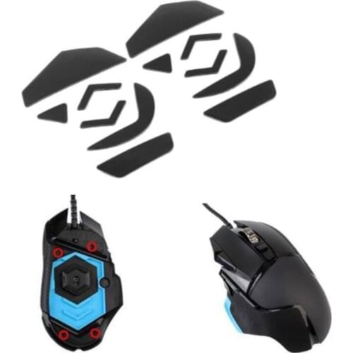 2 Sets 0.6mm Mouse Skates Mouse Stickers Pad for logitech G502 Mouse P9YA
