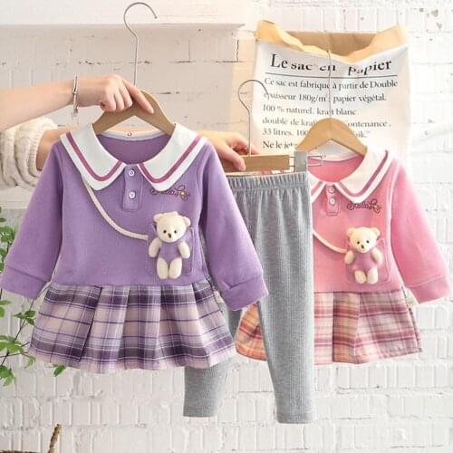 Infant baby clothes Spring Autumn Toddler Kids Girls Clothing Sets Comfortable cotton fashion Lace 3D bouquet Tops+Pants 2pcs