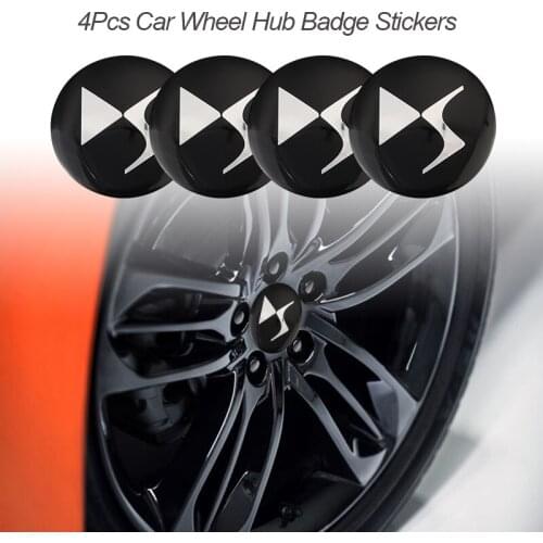 4Pcs 56mm Car Wheel Hub Cap Metal Badge Emblem Stickers For DS 4S 5S 6S 7S 9S 5LS Car Accessories