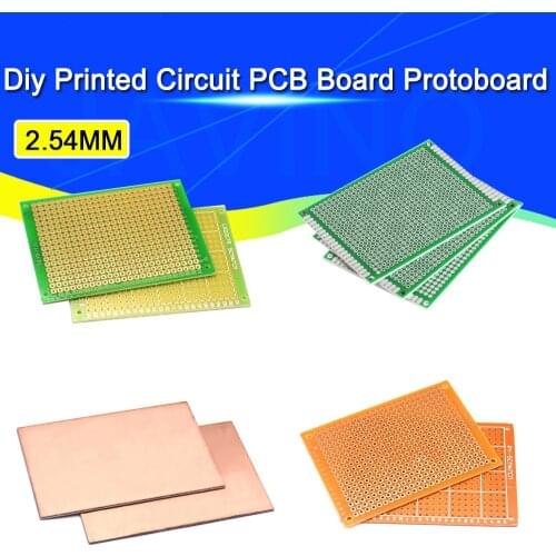 5PCS 4x6 5x7 6x8 7x9 Double Side Prototype PCB Universal Printed Circuit Board Protoboard For Arduino One side Welded plate