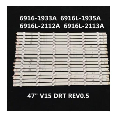 80pcs led backlight for L G 47LV35A-5BC LD47ODUN SLEPU-46011 6916-1933A 6916L-2112A 6916L-2113A 47" V15 DRT REV0.5