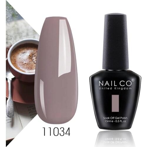 NAILCO Pink Nude Coffee Colors Series 15ml UV&LED Nail Art Gel Nail Polish Gel Lacquer lakiery hybrydowe Gel Varnishes For Nails