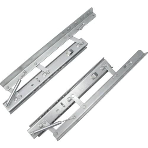 Hydraulic Adjustable Table Height Adjustable Spring Folding Slideway Square Table Variable round Table Contraction Rail Road