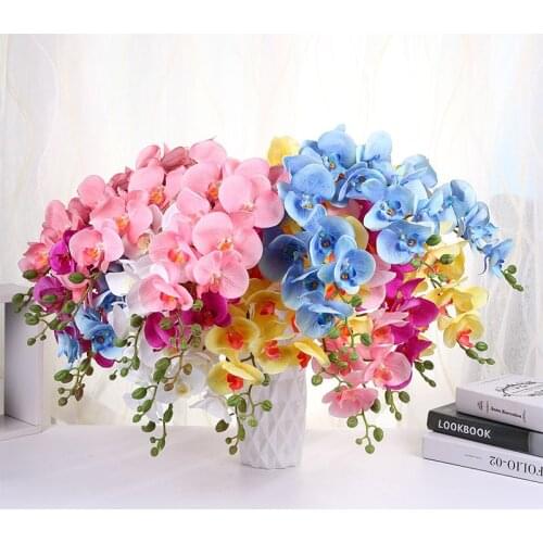 100cm Artificial Simulation Phalaenopsis Flower DIY Interior Decoration Party Accessories Christmas Gift