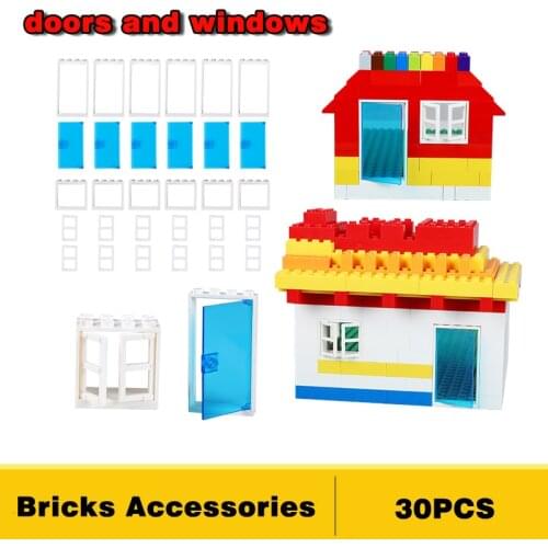 Building block wheel/door and window supplementary set wheel building block accessories childrens educational toys