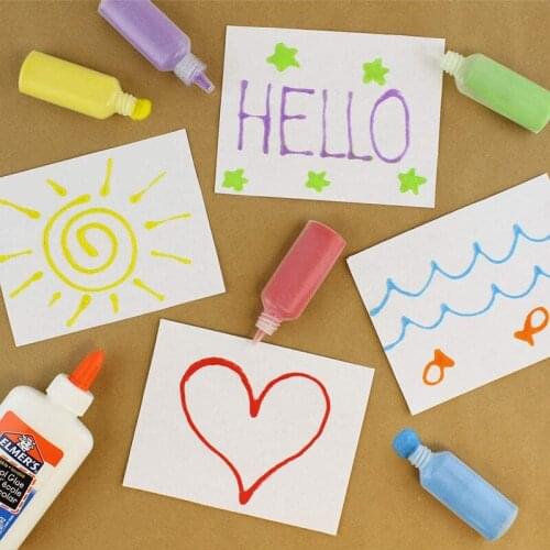 Creative DIY Bottle Color Sand Craft/Terrarium Sand Decorative Art Sand Painting Sand Drawing Toy for Kids