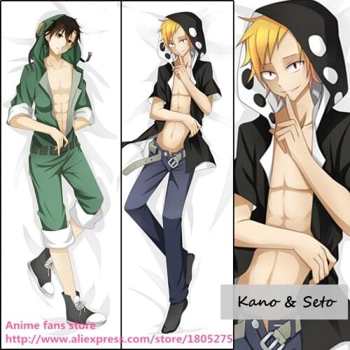 Cool Anime KAGEROU PROJECT Kano Syuuya & Seto Kosuke Cute Japanese Pillowcase Pillow Case Cover decorative Hugging Body Bedding