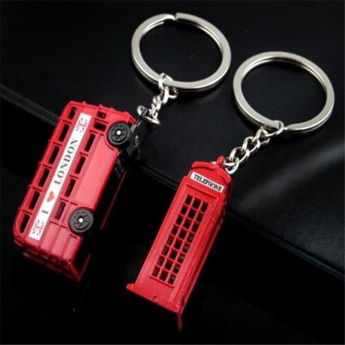 London Red Bus Key organizer telephone booth Key Holder Key Pendant Keychain Souvenir Gifts B150