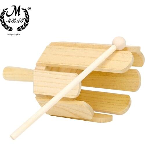 M MBAT Orff Instruments Wooden Childrens Multi-Sound Tube Eight Sound Tube Baby Early Education Tool Toy Percussion Instruments