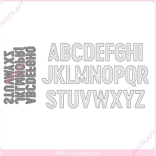 26pcs English Alphabet Metal Cutting Dies for DIY Scrapbooking Photo Album Decorative Embossing Paper Card Crafts Die 2021