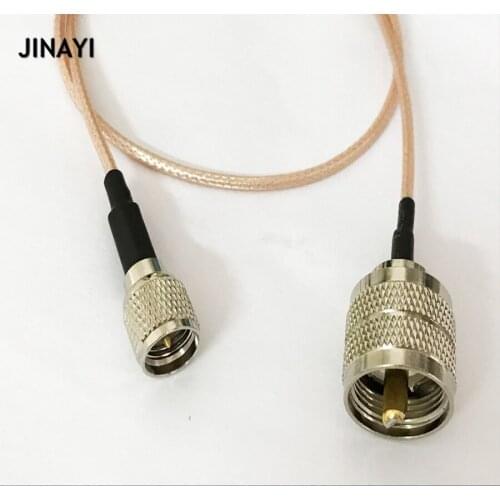 Mini UHF Plug male to UHF PL259 male Connector RF coaxial coax RG316 cable 1m 3m 5m 10m