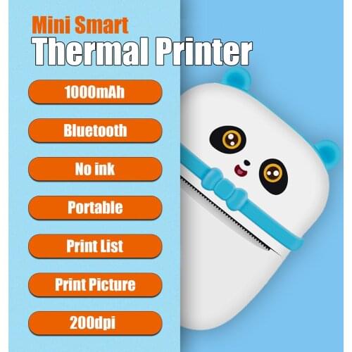 Bluetooth Mini Wireless Label Thermal Printer Pocket Cute Multifunction Photo Printers For Android iOS Windows DIY Home Use