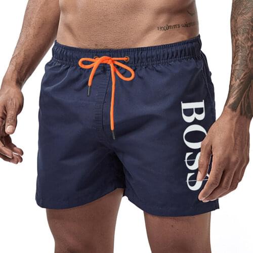 Mesh Lined Mens Swimming Shorts Nylon Quick Dry Swimwear Men Short Surf Trunks Beach Leisure Sport Wear Bathing Suit Briefs Man
