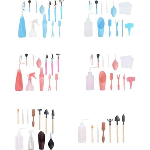 Mini Garden Tools Sets Succulent Plants Bonsai Miniature Planting Flower Gardening Tools Combination Packages
