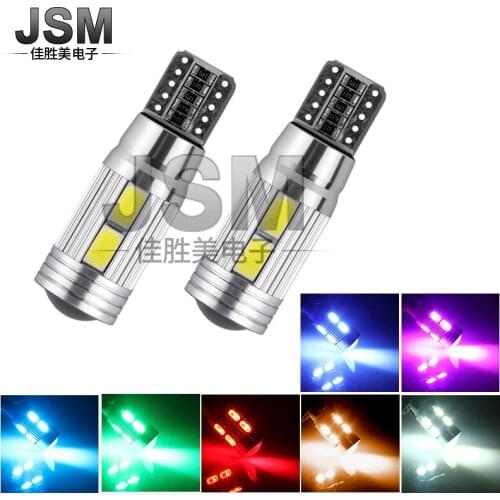 Super Bright LED Decoding Width Lamp T10-5630-10smd Side Lamp with Anti Alarm Lens Car Accessories Car Led Light