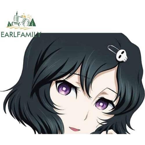 EARLFAMILY 13cm x 6.7cm Auto Car Stickers for Steins Gate Anime Motorcycle Windshield Window Decals Vinyl Car Assessoires