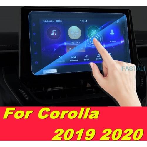 For Toyota Corolla 2019 2020 car central control navigation screen tempered film HD explosion-proof protective film auto parts