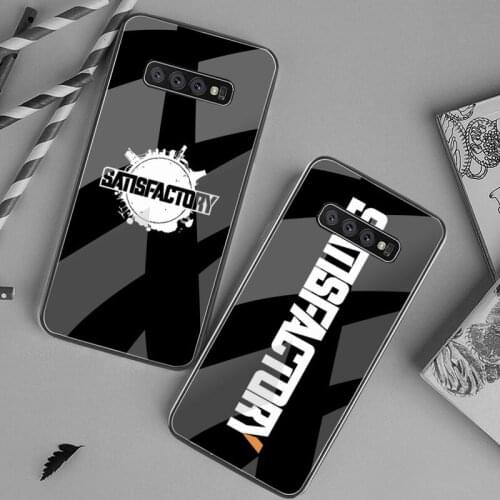 YJZFDYRM Hot game Satisfactory Custom Soft Phone Case Tempered Glass For Samsung S20 Plus S7 S8 S9 S10 Plus Note 8 9 10 Plus