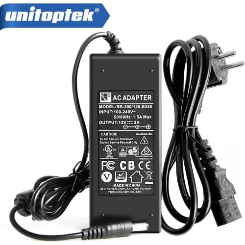 100V-240V To DC 12V 3A AC Adapter Switching Powerful Power Supply Adapter Work For CCTV Security Speed Dome PTZ Camera