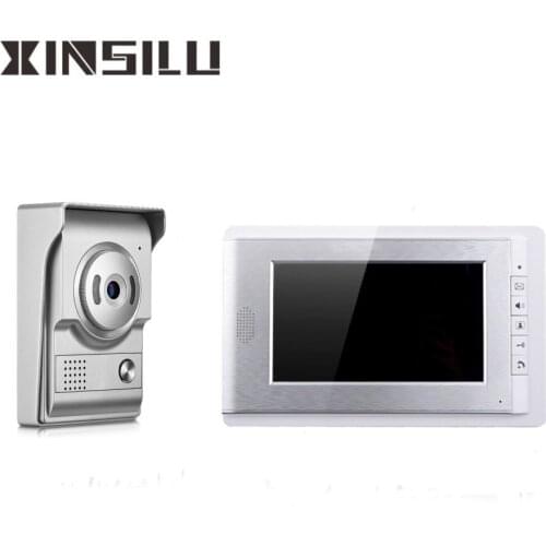 7 inch villa wired doorbell video door phone intercom system with chime