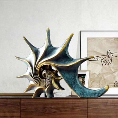 Conch Decoration Resin Crafts Creative European Home Interior Living Room Decoration Bedroom Personalized Retro Style