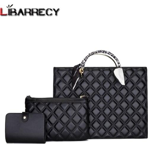 Diamond Lattice Design Ladies Composite Bags 2021 Solid Color Luxury Women Handbag High Quality Leather Womens Shoulder Bags