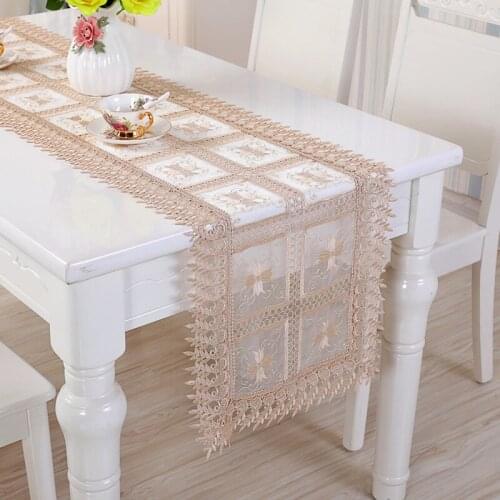 European Lace Embroidery Table Cloth, Table Flag, Table Cloth Suit, Christmas Table Cloth, Jacquard Series Waterproof Oil-Proof