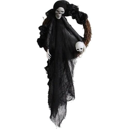 Halloween Ghost Door Hanging Decor Festival Horror Party Wreath Ornaments Garland Ghost Door Hanging Decoration
