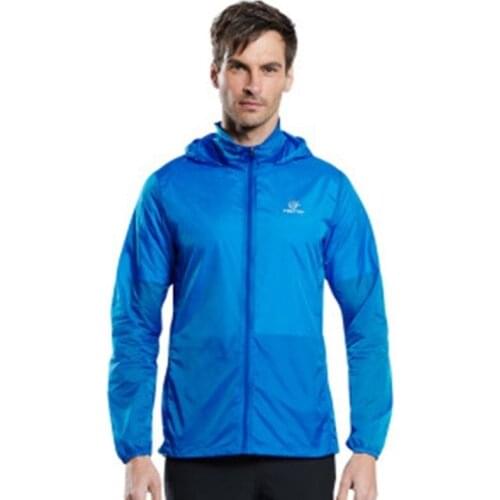 New mens Sun protection jacket Quick drying Breathable waterproof Hooded coat male thin Solid color zipper Anti-UV outwear Top