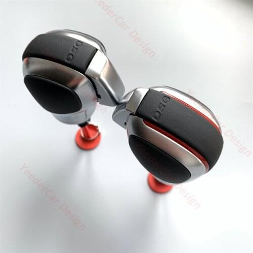 Modification Chrome Matte Gear Shift Knob DSG Cover Cap RED For VW Golf MK6 MK7 R GTI Passat B7 B8 CC R20 Jetta MK6