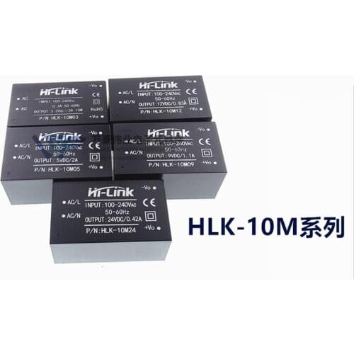1PCS AC-DC power module HLK-10M05 HLK-10M09 HLK-10M12 HLK-10M24 220V to 5V2A 9V 1.1A 12V0.83A