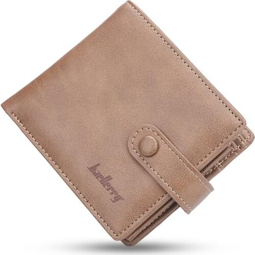 Mens Short PU Leather Wallets Vintage Purse Multi-functional Clutch Card Coin Holder 6Z