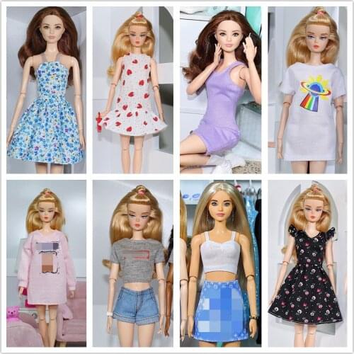 Limited collection Clothes set / Original T Shirt top shorts Dress Outfit clothing For 1/6 BJD Xinyi FR ST Barbie Doll