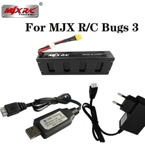 Original ) 7.4V 1800mah 25C Li-po battery for MJX Bugs 3 B3 rc quadcopter spare parts accessories B3 Drones battery 2Pcs/Sets
