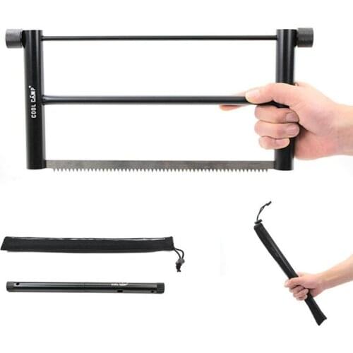 Outdoor camping ultralight folding portable hand saw logging garden hand saw woodworking aluminum alloy removable hand saw