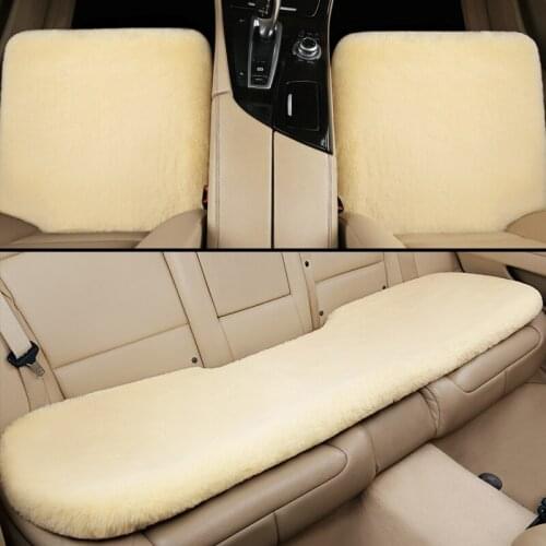 KKYSYELVA Car Seat Cover Universal Auto Front Back Seat Cushion Covers Car Chair Mat Pad Interior Accessories