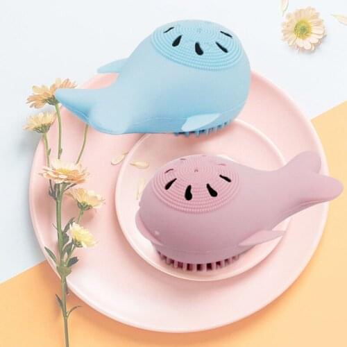 Silicone Small Fish Facial Cleansing Brushes Face Deep Cleaning Washing Brush Massage Beauty Instrument Clean Pores/Exfoliate
