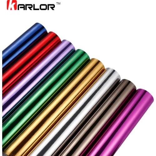 10/30x100cm Chrome Mirror Vinyl Wrap Film Car Sticker Decal DIY Car Bike Motor Body Cover Wrapping Film Automobiles Accessories
