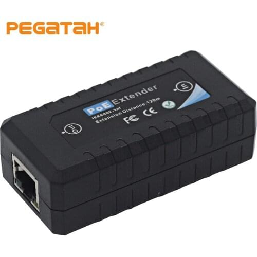 1 Port 10/100M PoE Extender IEEE802.3af For Ethernet Security Systems IP Camera PoE Extender