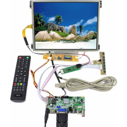 10.4inch HT10X21-311 1024X768 IPS LCD Screen With Touch Panel work with HD MI+VGA+AV+USB LCD Controller Board