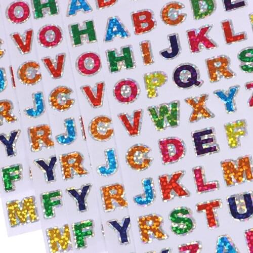 10 Sheets Letter Sticker DIY Toys Cartoon Scrapbook Stickers For Kids Boys Girls Learning
